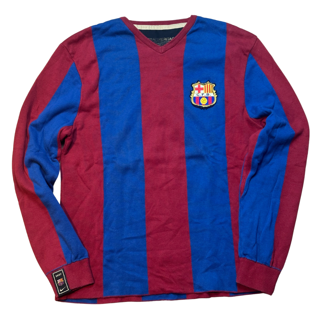 Barcelona - 1957 Football Heritage Sweater - 2007/08 - 9/10 - (L)